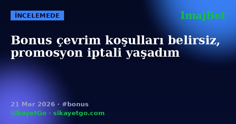 ImajBet — 21 Mar 2026
