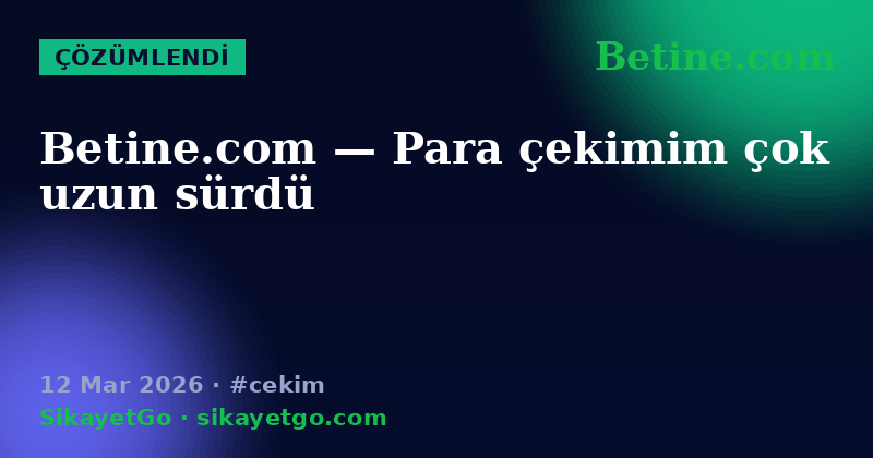 Betine.com — 12 Mar 2026