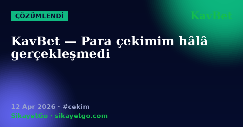 KavBet — 12 Apr 2026