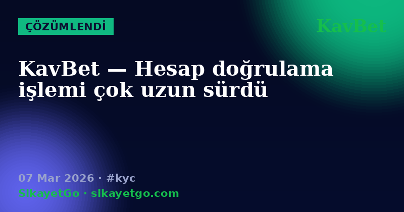 KavBet — 07 Mar 2026