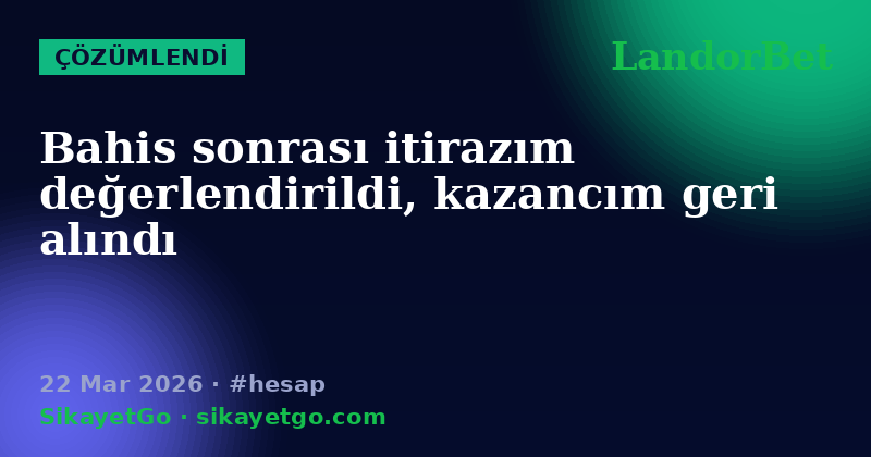 LandorBet — 22 Mar 2026