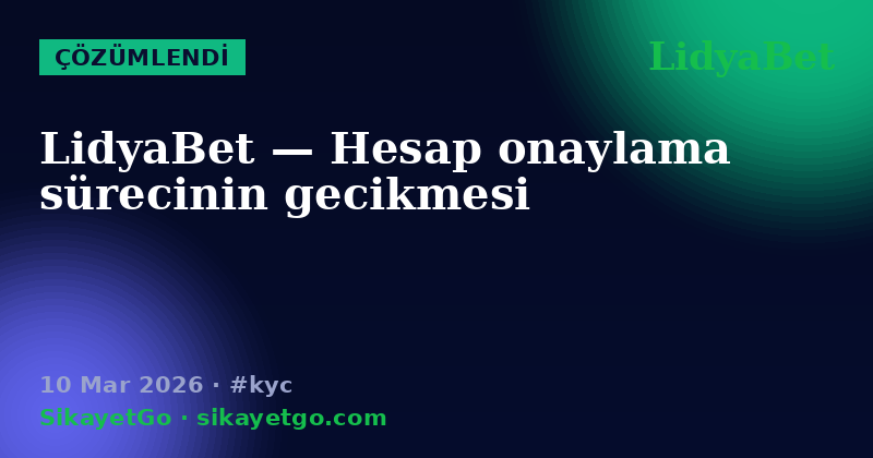 LidyaBet — 10 Mar 2026