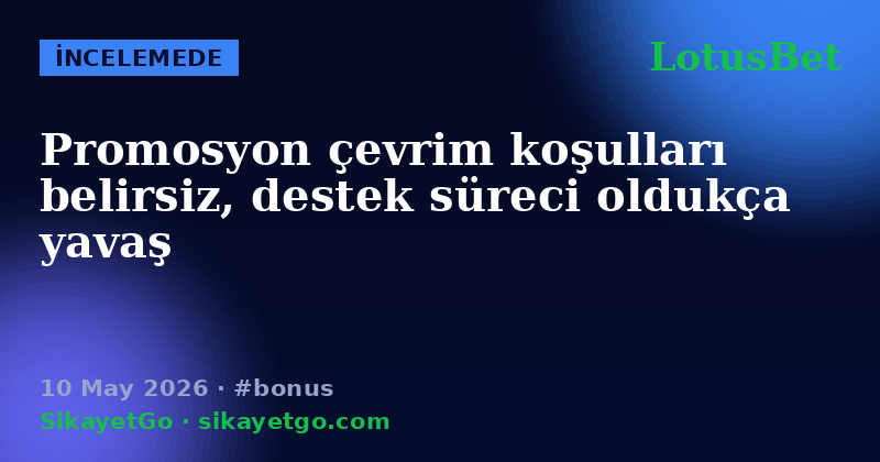 LotusBet — 10 May 2026