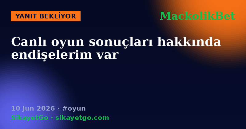 MackolikBet — 10 Jun 2026