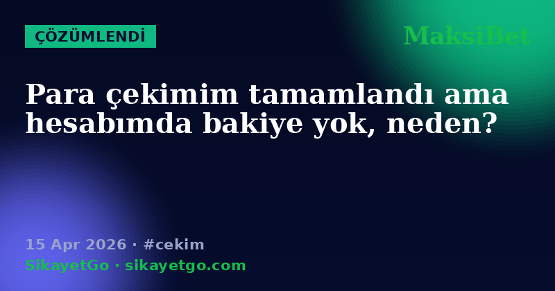MaksiBet — 15 Apr 2026