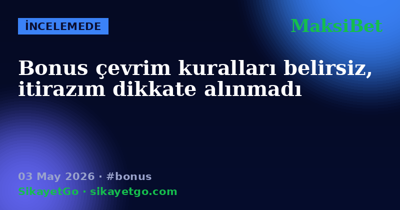MaksiBet — 03 May 2026