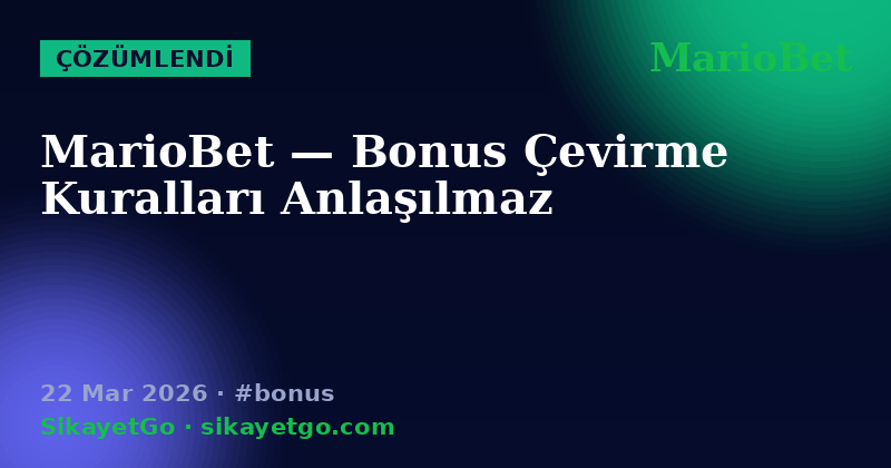 MarioBet — 22 Mar 2026
