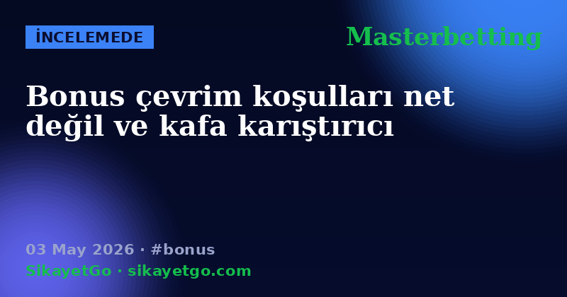Masterbetting — 03 May 2026