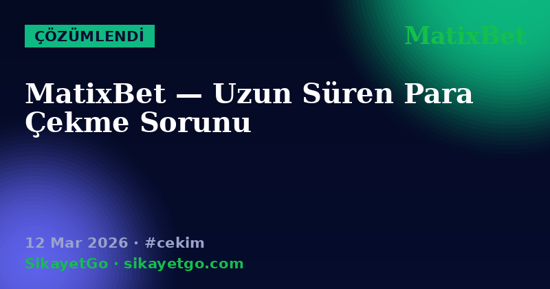 MatixBet — 12 Mar 2026