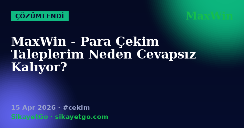 MaxWin — 15 Apr 2026