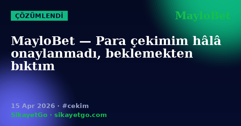 MayloBet — 15 Apr 2026