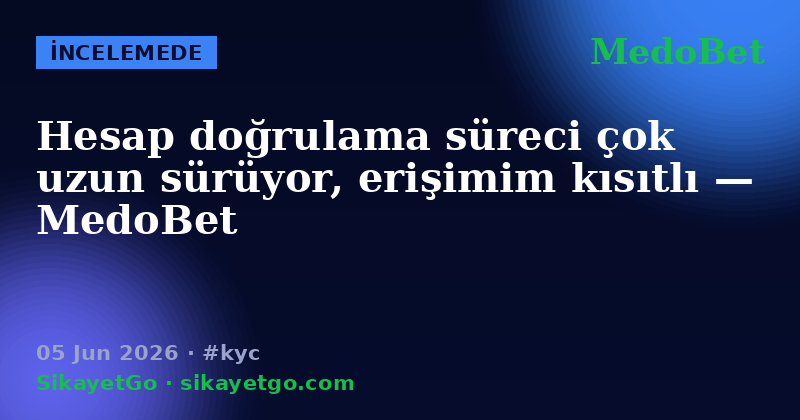MedoBet — 05 Jun 2026