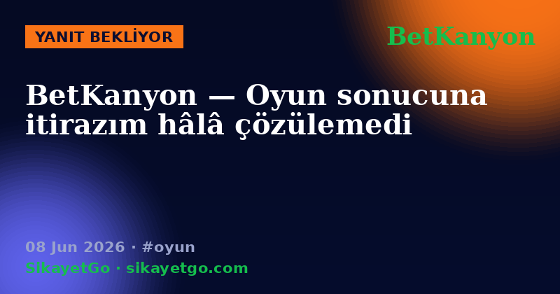 BetKanyon — 08 Jun 2026