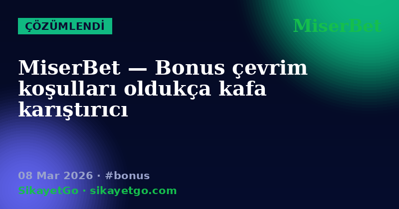 MiserBet — 08 Mar 2026
