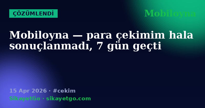 Mobiloyna — 15 Apr 2026