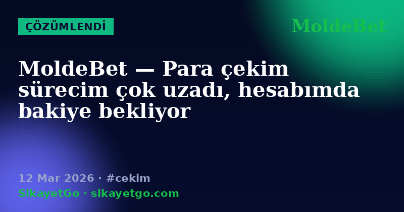 MoldeBet — 12 Mar 2026