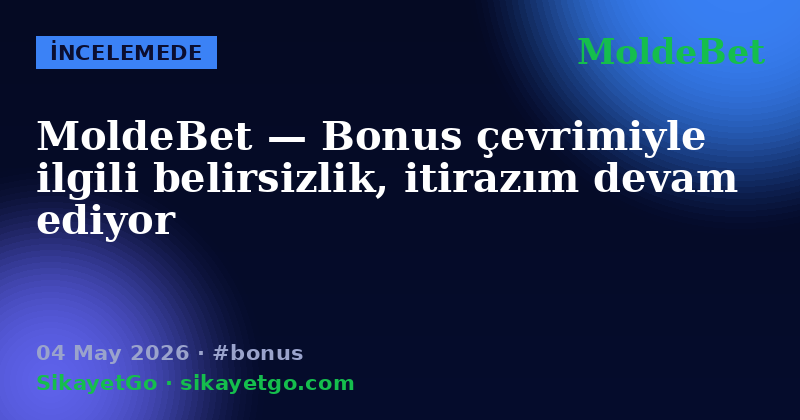 MoldeBet — 04 May 2026