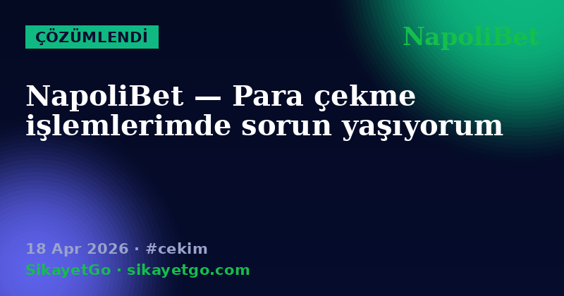 NapoliBet — 18 Apr 2026
