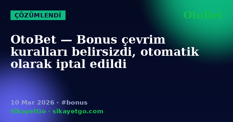 OtoBet — 10 Mar 2026