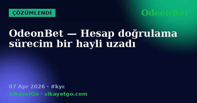 OdeonBet — 07 Apr 2026