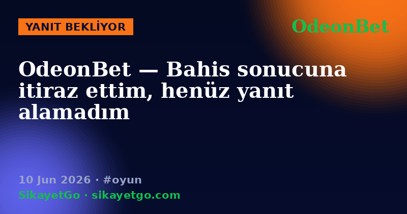 OdeonBet — 10 Jun 2026