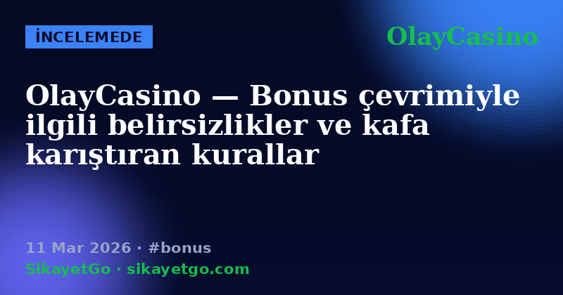OlayCasino — 11 Mar 2026