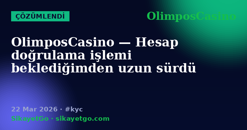 OlimposCasino — 22 Mar 2026