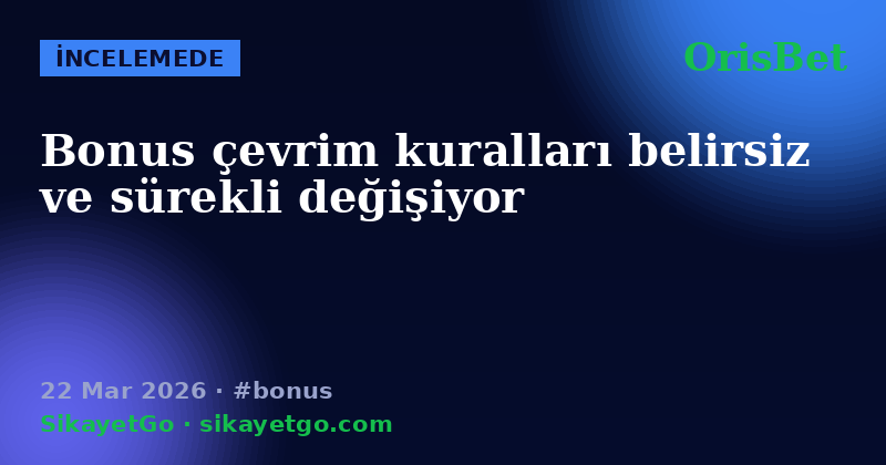 OrisBet — 22 Mar 2026