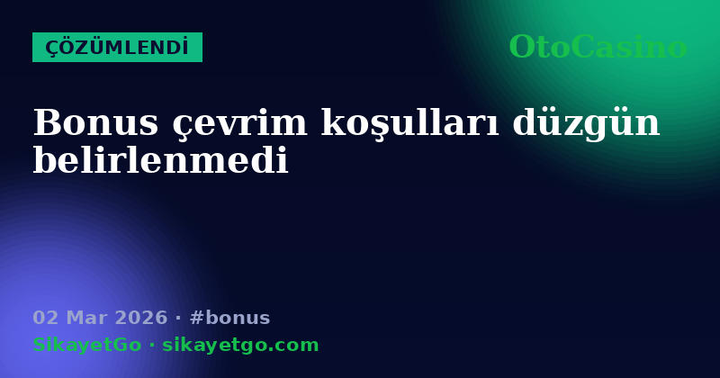 OtoCasino — 02 Mar 2026