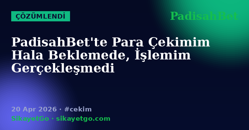 PadisahBet — 20 Apr 2026