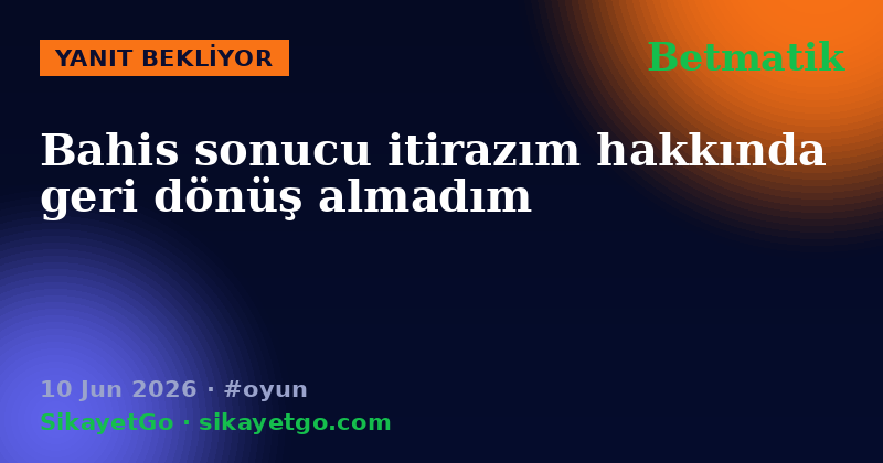 Betmatik — 10 Jun 2026