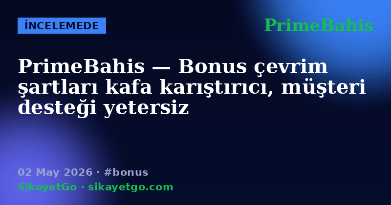 PrimeBahis — 02 May 2026