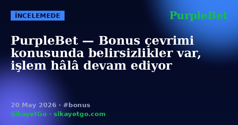 PurpleBet — 20 May 2026