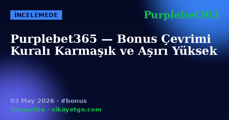 Purplebet365 — 03 May 2026