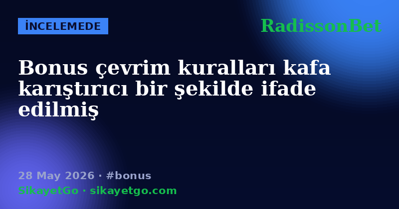 RadissonBet — 28 May 2026