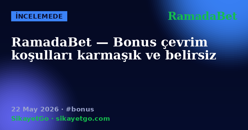 RamadaBet — 22 May 2026