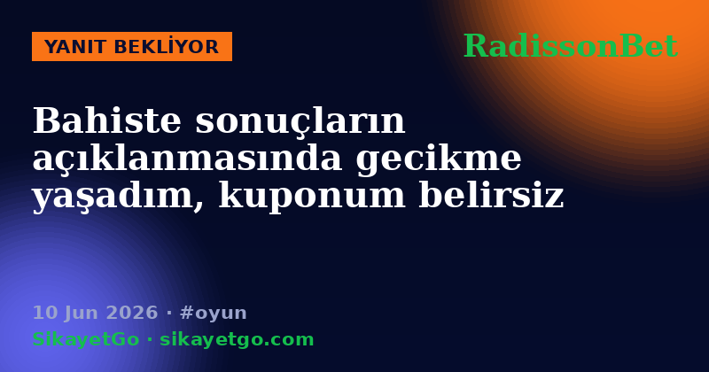 RadissonBet — 10 Jun 2026