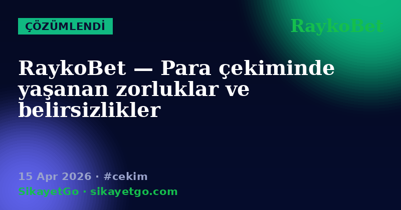 RaykoBet — 15 Apr 2026