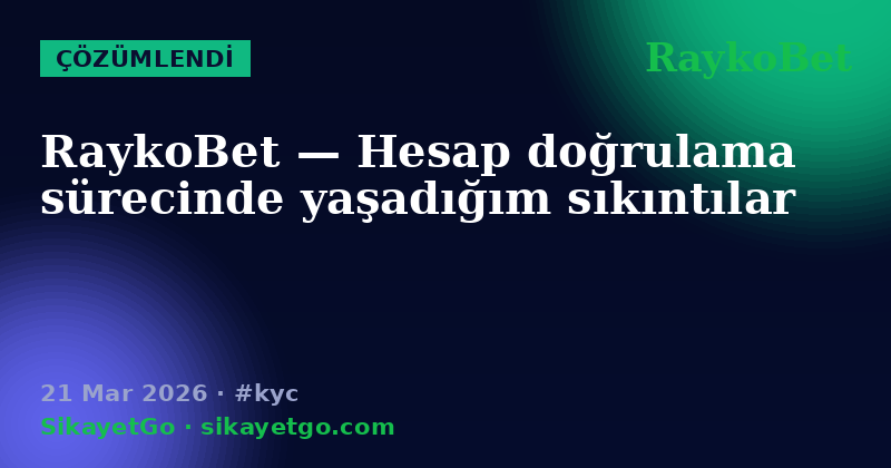 RaykoBet — 21 Mar 2026