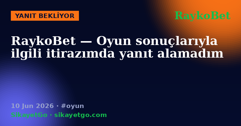 RaykoBet — 10 Jun 2026
