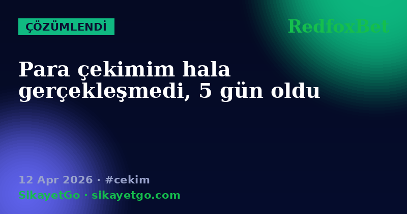RedfoxBet — 12 Apr 2026