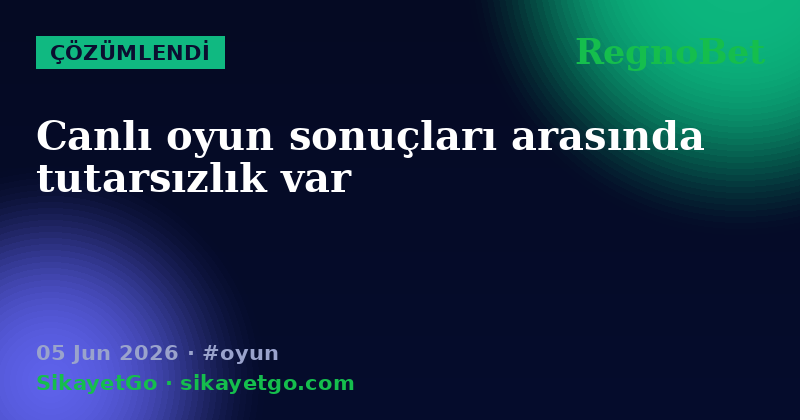 RegnoBet — 05 Jun 2026