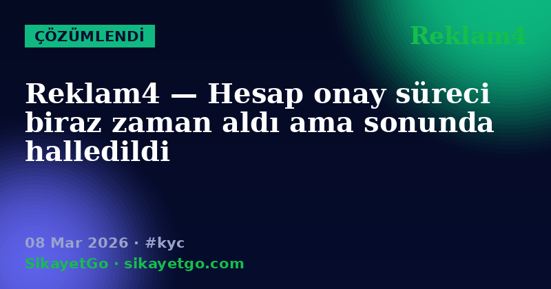 Reklam4 — 08 Mar 2026
