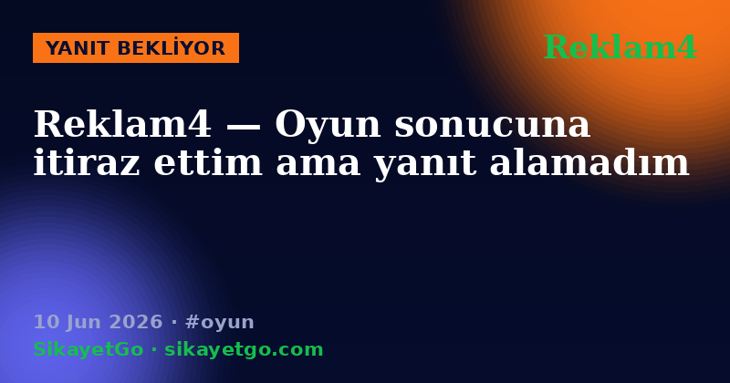 Reklam4 — 10 Jun 2026
