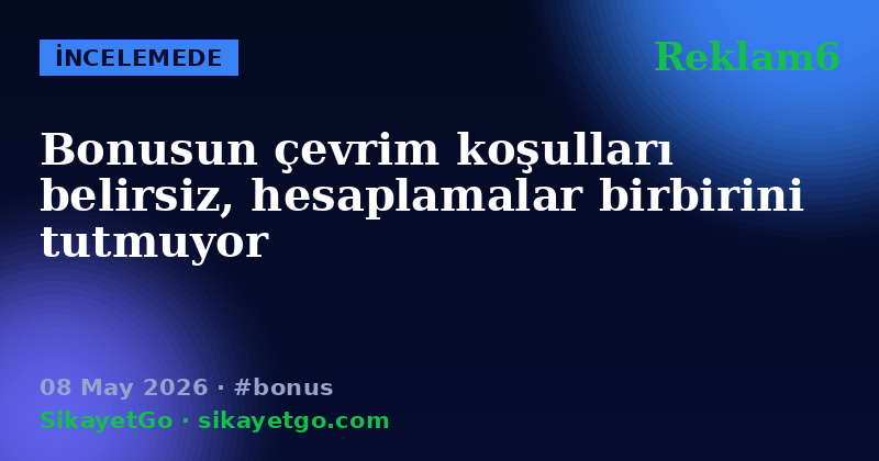 Reklam6 — 08 May 2026