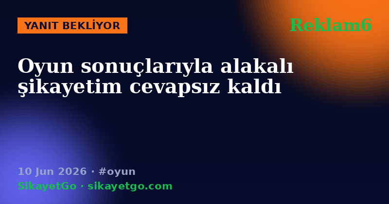Reklam6 — 10 Jun 2026