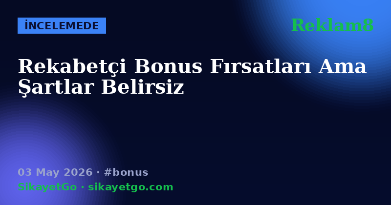 Reklam8 — 03 May 2026