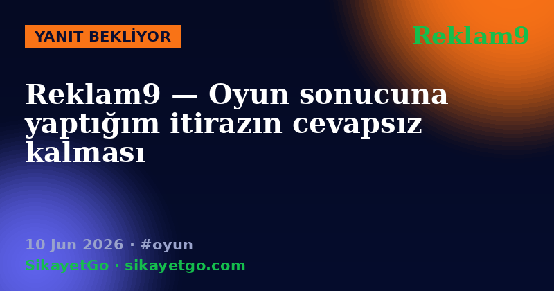 Reklam9 — 10 Jun 2026