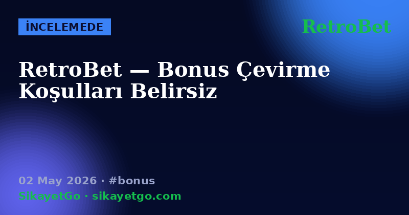 RetroBet — 02 May 2026