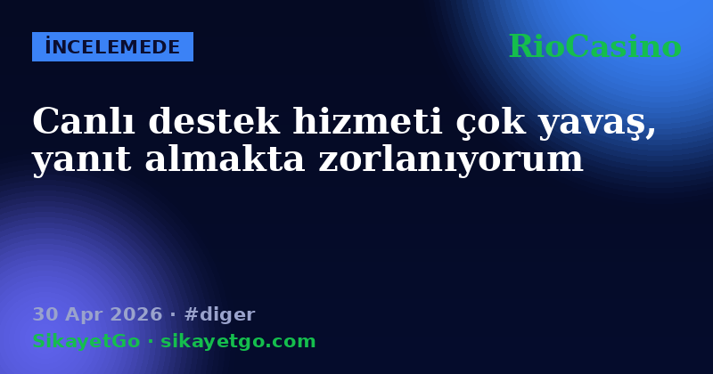 RioCasino — 30 Apr 2026